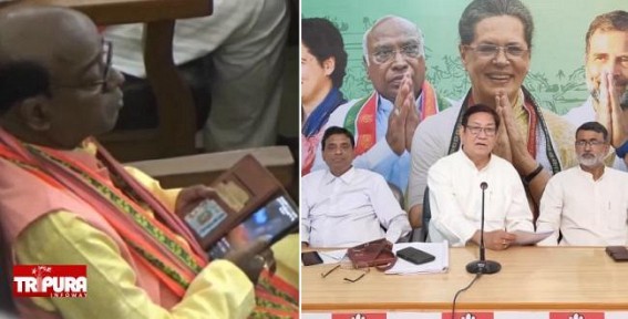 Porn Clip Watching in Tripura Assembly : Congress MLA Gopal Roy calls it ‘Cyber Crime’, demands Judicial Inquiry against BJP MLA Jadab Lal Nath Porn Clip Watching in Tripura Assembly : Congress MLA Gopal Roy calls it ‘Cyber Crime’, demands Judicial Inquiry against BJP MLA Jadab Lal Nath