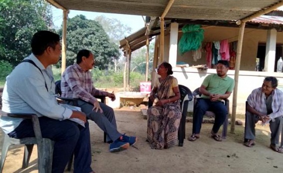 Tipra Motha MLA Chittaranjan Debbarma visited Paizabari village in Ambassa: Village still deprived of Electricity, Road Connectivities