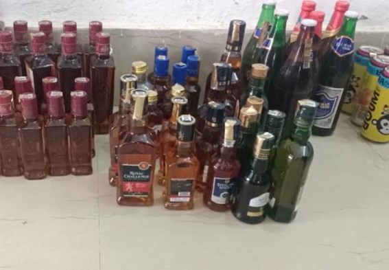Illegal Liquor Sales Busted by Udaipur Police : 2 Arrested Illegal Liquor Sales Busted by Udaipur Police : 2 Arrested