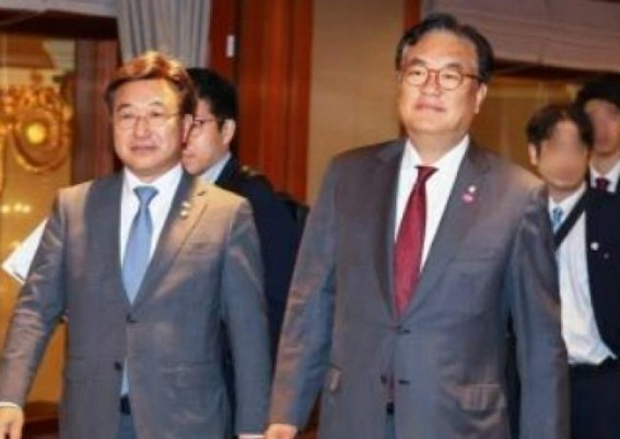 Rival party lawmakers of S.Korea meet with Japanese Prime Minister Kishida Rival party lawmakers of S.Korea meet with Japanese Prime Minister Kishida