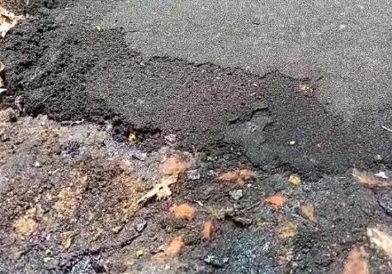 Poor Quality’s Road Construction in Charilam Poor Quality’s Road Construction in Charilam