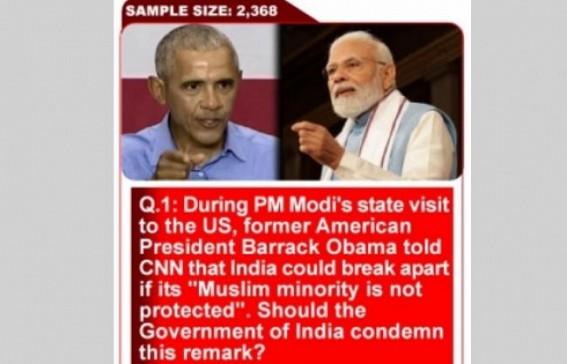 CVoter Survey: Big majority wants Indian government to condemn Barack Obama