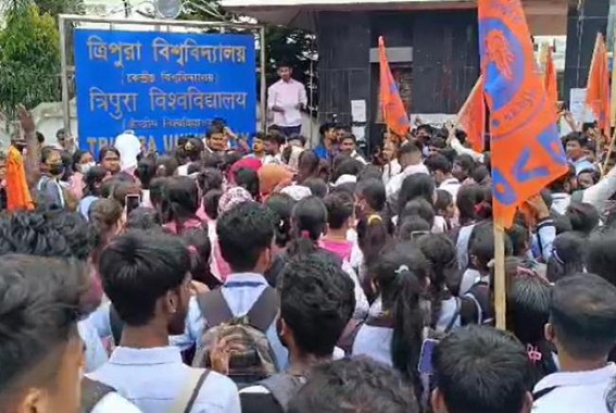 ABVP Demands Re-Examination in Tripura Degree Colleges, Gheraoed Tripura University