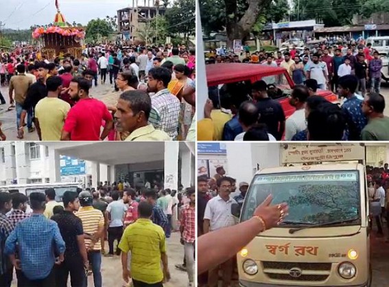 At least 6 Dead, 6 Serious after Electric Wire hit Rath Jatra Festival in Kumarghat : CM left for Kumarghat At least 6 Dead, 6 Serious after Electric Wire hit Rath Jatra Festival in Kumarghat : CM left for Kumarghat