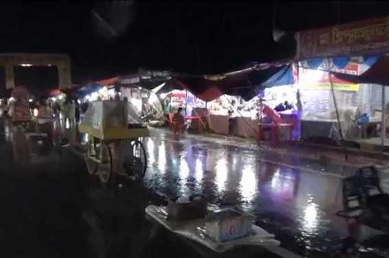 Sellers Undergo Losses at Kharchi Mela due to Rain