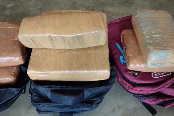 4 Arrested from Agartala Railway Station with 30 Kh Ganja 4 Arrested from Agartala Railway Station with 30 Kh Ganja