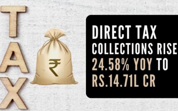 Direct tax collections rise 15% to Rs 5.17 lakh crore in 2023-24 Direct tax collections rise 15% to Rs 5.17 lakh crore in 2023-24