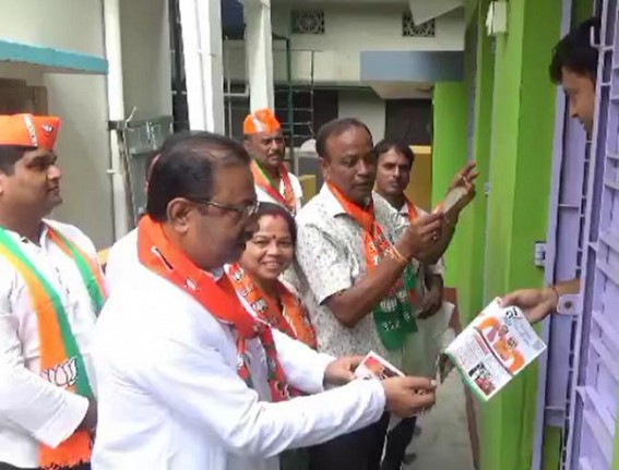 BJP continues house-to-house campaigning over ‘9 years of Modi Govt’ BJP continues house-to-house campaigning over ‘9 years of Modi Govt’