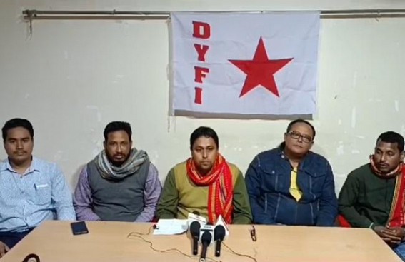 JRBT Recruitment Irregularities : DYFI demands probe JRBT Recruitment Irregularities : DYFI demands probe