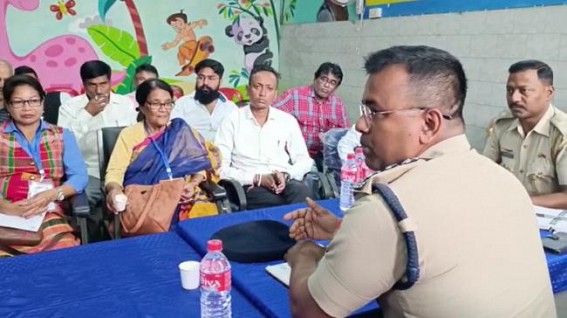 Tripura Poll Result Day : SDPO held meeting with all Political parties at East Women PS to control the violence Tripura Poll Result Day : SDPO held meeting with all Political parties at East Women PS to control the violence