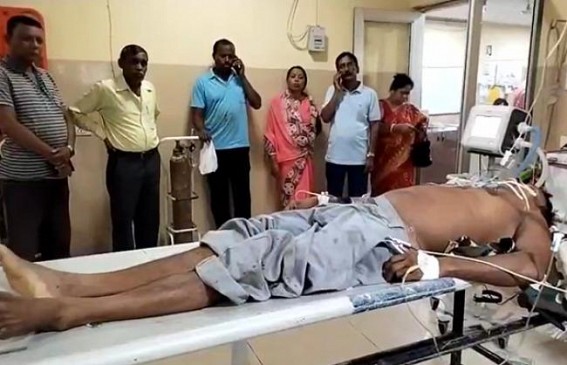 Road Accident continues to rise : Man critical after hit by auto in front of his home Road Accident continues to rise : Man critical after hit by auto in front of his home