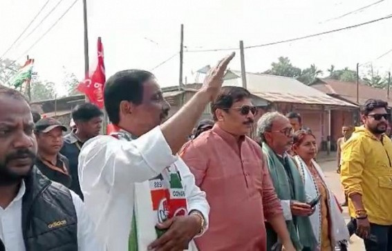 In support of Congress candidate Prashanta Sen Chowdhury, massive Rally in Mohanpur In support of Congress candidate Prashanta Sen Chowdhury, massive Rally in Mohanpur
