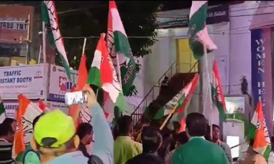 Congress protested against rising attacks on the Opposition Congress protested against rising attacks on the Opposition