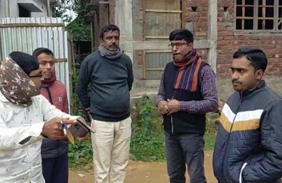 CPI-M Barjala MLA visited local areas, got complaints about Water Logging Problems CPI-M Barjala MLA visited local areas, got complaints about Water Logging Problems