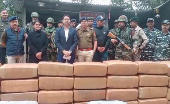 1630 Kg Ganja seized by Ambassa Police 1630 Kg Ganja seized by Ambassa Police