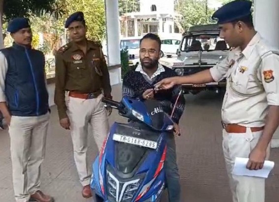 Within 24 of theft, Police recovered a stolen scooty Within 24 of theft, Police recovered a stolen scooty