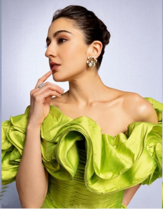 Sara Ali Khan shines in photoshoot with her all-green ensemble Sara Ali Khan shines in photoshoot with her all-green ensemble