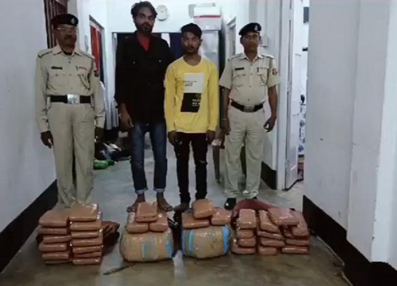 2 Arrested with Ganja at Agartala Railway Station 2 Arrested with Ganja at Agartala Railway Station