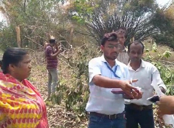 Rubber Board officials visited storm affected areas in Bishalgarh Rubber Board officials visited storm affected areas in Bishalgarh