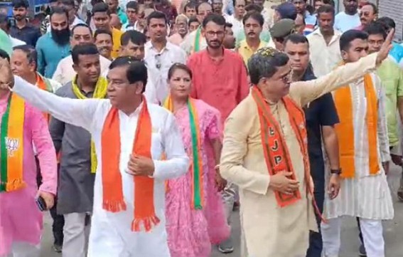 CM held a rally with Ramnagar by-poll BJP candidate CM held a rally with Ramnagar by-poll BJP candidate
