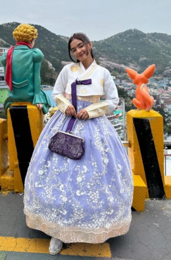 Anushka Sen dons hanbok in Busan: 'Living the K-drama moments'