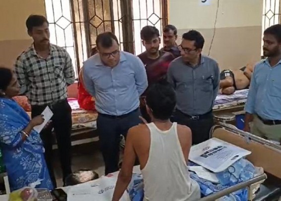West Tripura DM met injured polling personnel West Tripura DM met injured polling personnel