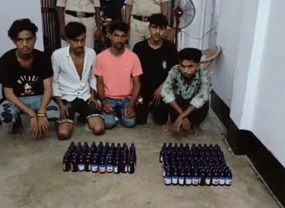 Railway Police arrested 5 with Phensedyl Railway Police arrested 5 with Phensedyl