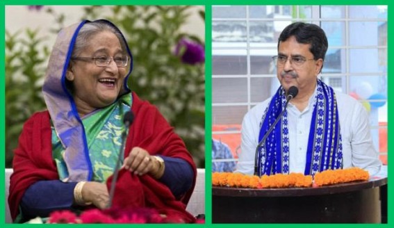 Tripura CM sent Queen Pineapples to Bangladesh PM Tripura CM sent Queen Pineapples to Bangladesh PM