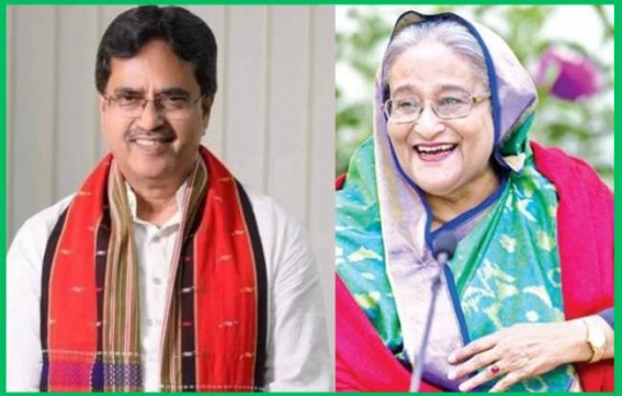 Bangladesh PM sent 400 KG Mangoes, 50 KG Hilsa Fish and 50 KG Rosogolla to Tripura CM Bangladesh PM sent 400 KG Mangoes, 50 KG Hilsa Fish and 50 KG Rosogolla to Tripura CM