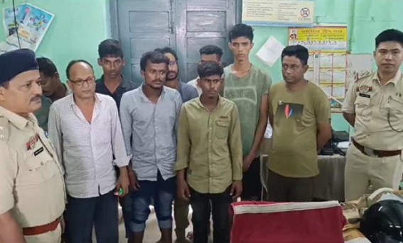 12 Bangladeshi citizens arrested from Agartala Border area 12 Bangladeshi citizens arrested from Agartala Border area