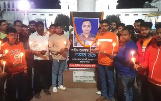 BJP Bordowali unit paid tribute to martyr Subhankar Bhowmik BJP Bordowali unit paid tribute to martyr Subhankar Bhowmik