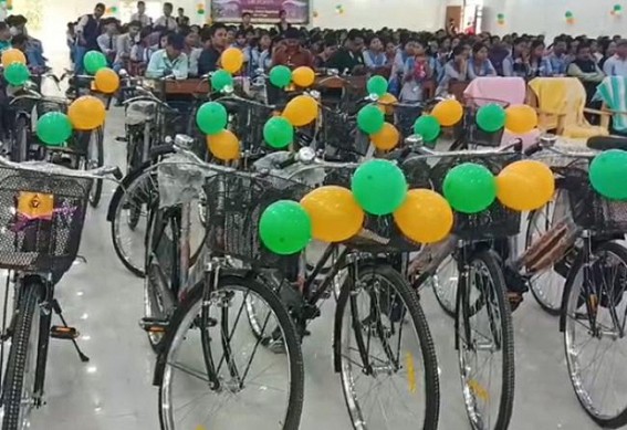 High School Girl Students Get Bicycle in Bishramganj High School Girl Students Get Bicycle in Bishramganj