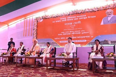 Tripura CM Dr. Manik Saha unveiled railway projects. TIWN Pic Feb 26