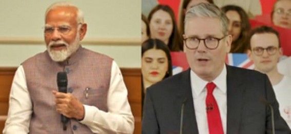PM Modi congratulates Starmer after Labour Party's triumph in UK polls PM Modi congratulates Starmer after Labour Party's triumph in UK polls
