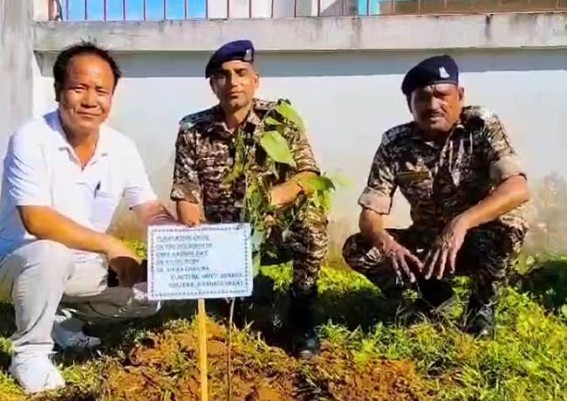 CRPF organized Plantation Drive in Gandachera CRPF organized Plantation Drive in Gandachera