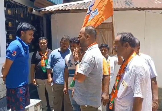 Tripura Panchayat Election : BJP continues house-to-house campaigning in Full-Swing Tripura Panchayat Election : BJP continues house-to-house campaigning in Full-Swing