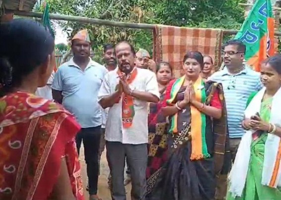 BJP candidate Intensifies Campaign for West Tripura Jila Parishad Seat BJP candidate Intensifies Campaign for West Tripura Jila Parishad Seat