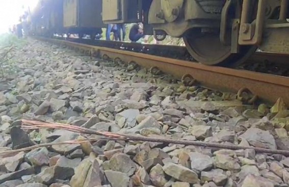 Tripura Train Narrowly Avoids Major Accident: Electric Wire Gets Patched with Train Wheels Tripura Train Narrowly Avoids Major Accident: Electric Wire Gets Patched with Train Wheels