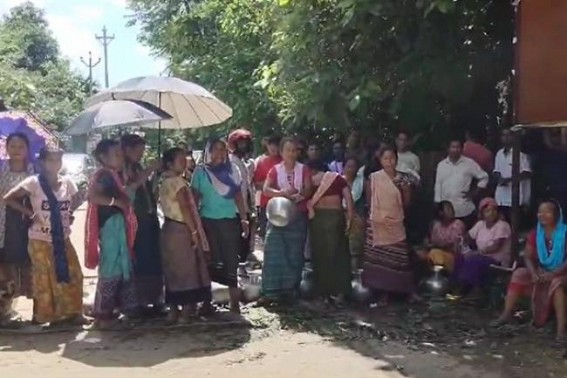 Drinking Water Crisis: Public Blocked Road in Killa, Udaipur Drinking Water Crisis: Public Blocked Road in Killa, Udaipur