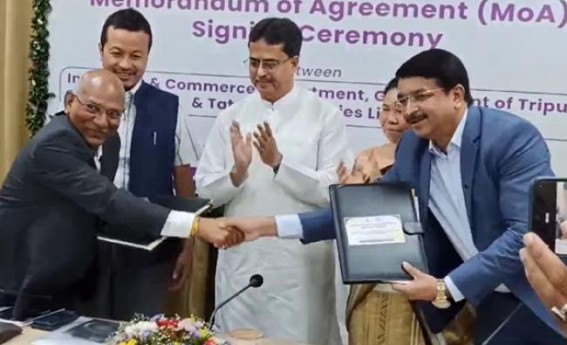 TITs struggle without the basic infrastructure in this Tech-Savvy Job Market : Tripura Govt signs MoA with TATA Tech Lmt to advance students’ learning TITs struggle without the basic infrastructure in this Tech-Savvy Job Market : Tripura Govt signs MoA with TATA Tech Lmt to advance students’ learning