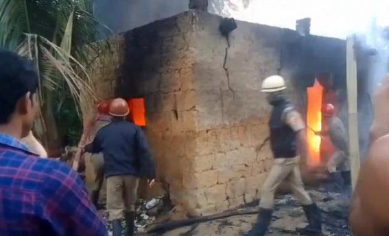 Over Rs. 5 Lakh of losses in Fatikroy due to massive fire Over Rs. 5 Lakh of losses in Fatikroy due to massive fire