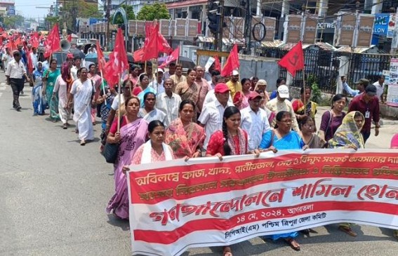 ‘Ministers are claiming development by sitting in Agartala’ : CPI-M ‘Ministers are claiming development by sitting in Agartala’ : CPI-M