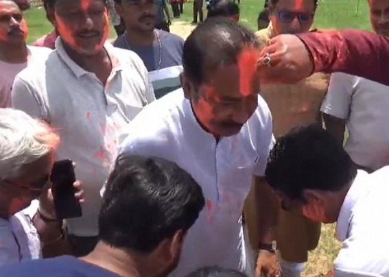 BJP celebrates Lok Sabha Election victory at 13 Pratapgarh BJP celebrates Lok Sabha Election victory at 13 Pratapgarh