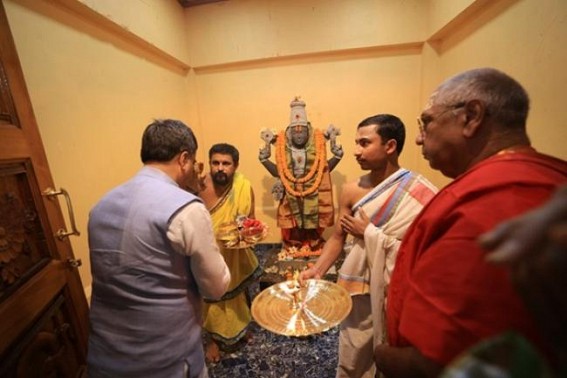 Tripura’s first Balaji temple inaugurated by CM Dr. Manik Saha in Unakoti District Tripura’s first Balaji temple inaugurated by CM Dr. Manik Saha in Unakoti District