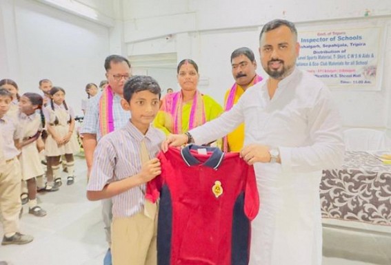 Sports Materials and Assistance Distributed to Schools in Bishalgarh Sports Materials and Assistance Distributed to Schools in Bishalgarh