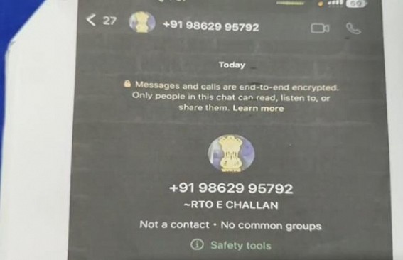 WhatsApp Scam Alert: Bishalgarh Man Loses Money After Clicking on Suspicious RTO Traffic Challan Link WhatsApp Scam Alert: Bishalgarh Man Loses Money After Clicking on Suspicious RTO Traffic Challan Link
