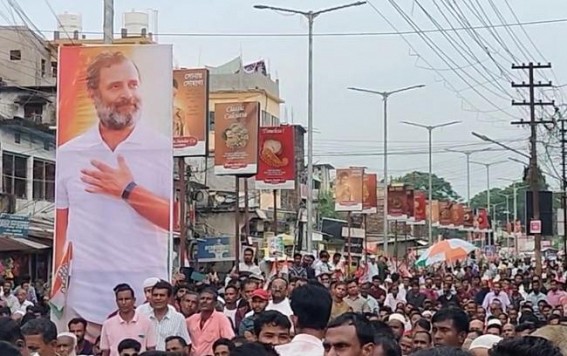 Thousands Gather in Kailashahar for Congress Rally, MLA Birjit Sinha Slams Government Thousands Gather in Kailashahar for Congress Rally, MLA Birjit Sinha Slams Government
