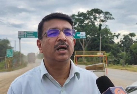 NHIDCL MD Inspects Dilapidated National Highways in Khowai NHIDCL MD Inspects Dilapidated National Highways in Khowai