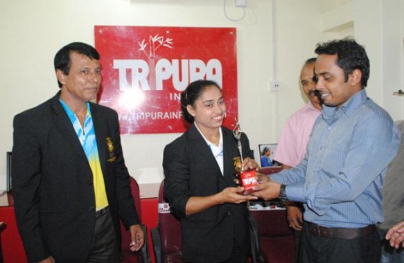 TIWN felicitates Dipa Karmakar on August 6, 2014
