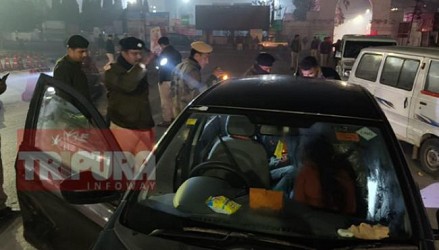 Action taken against Drunk people, vehicles were checked on 31st Night. TIWN Pic Dec 31